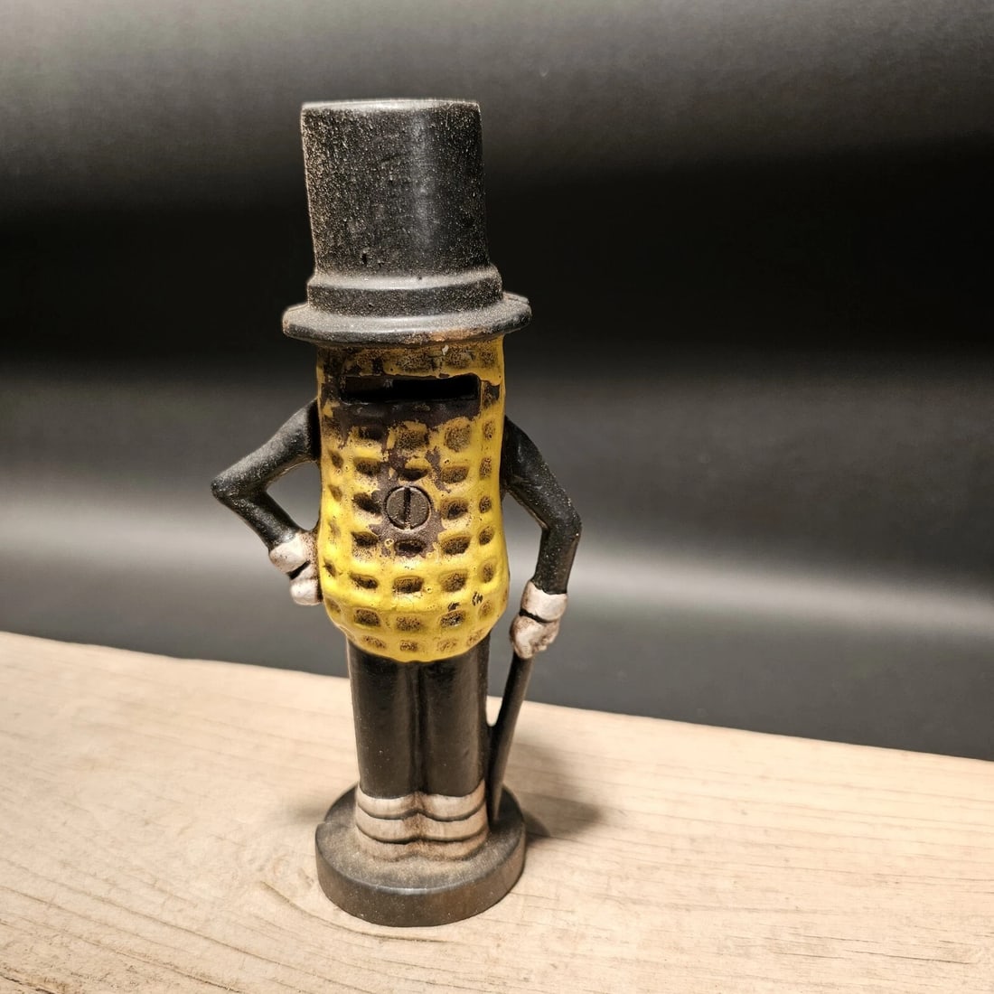 Cast Iron Peanut Coin Bank - 17