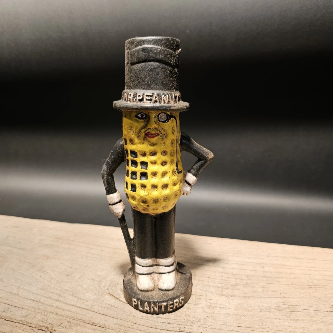Cast Iron Peanut Coin Bank - 4