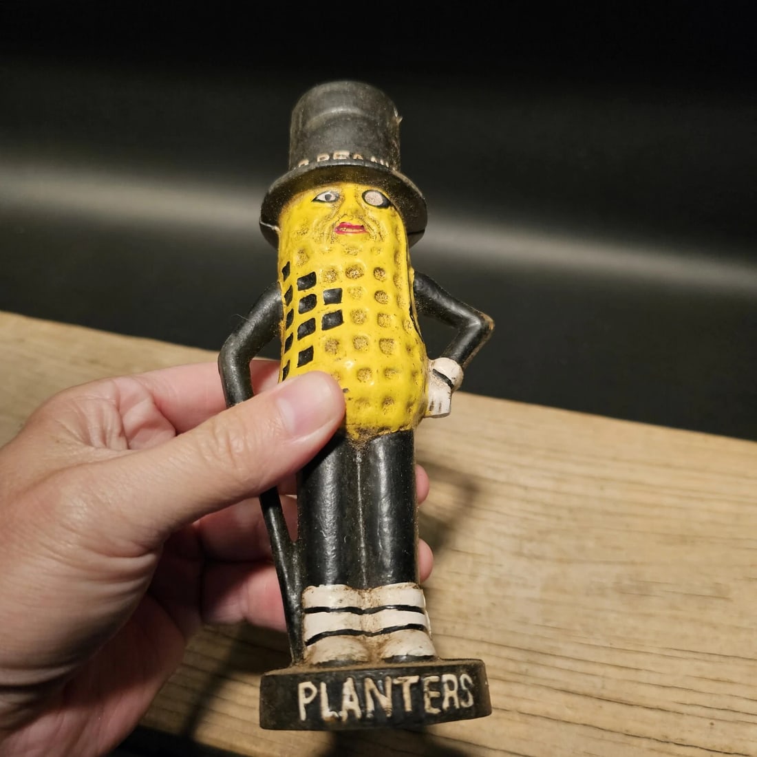 Cast Iron Peanut Coin Bank - 6