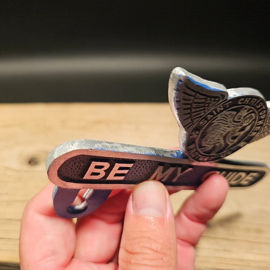 St. Christopher Plate Fob Topper - 5