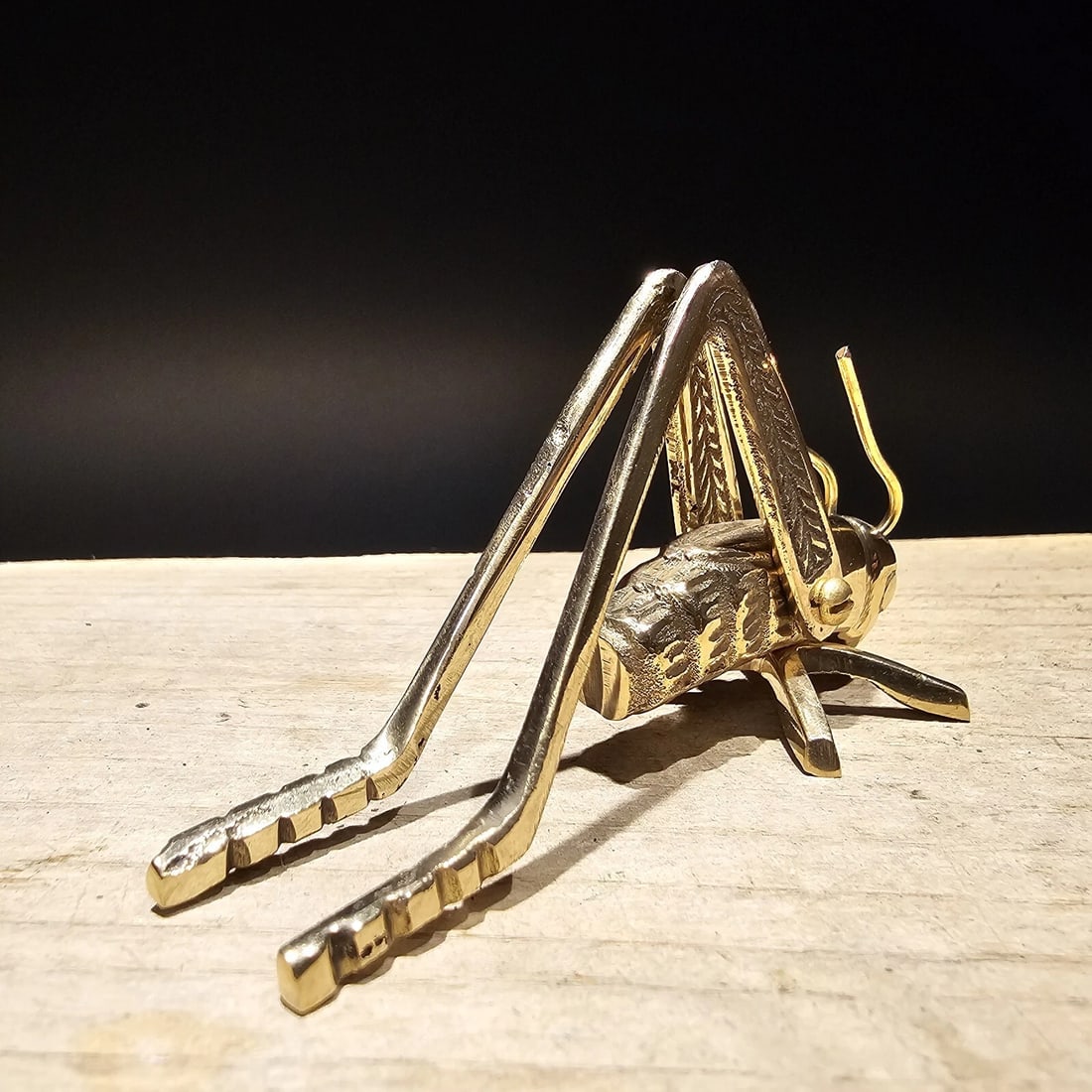 Good Luck Solid Brass Fireplace Hearth Cricket - 10