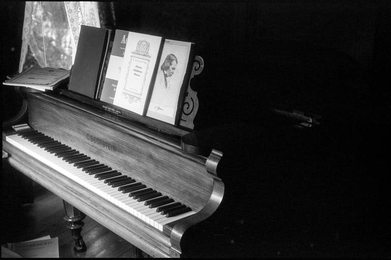 Piano, Peckover House, Cambridshire - Silver Gelatin: Title: Piano, Peckover House, Cambridshire - Silver Gelatin Description: Title: Piano, Peckover House, Cambridshire - Silver Gelatin Photograph - Limited Edition of 10Artist: Paul CooklinOrigin: