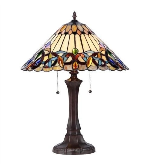 21.9" Stained Glass Table Lamp - 4