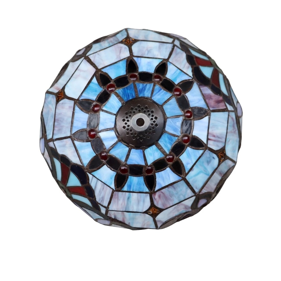 18" 1 light Stained Glass Table Lamp - 3