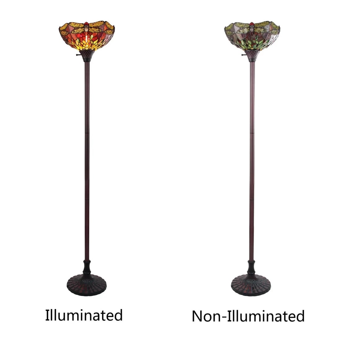 69.49" Stained Glass Floor Lamp - 4