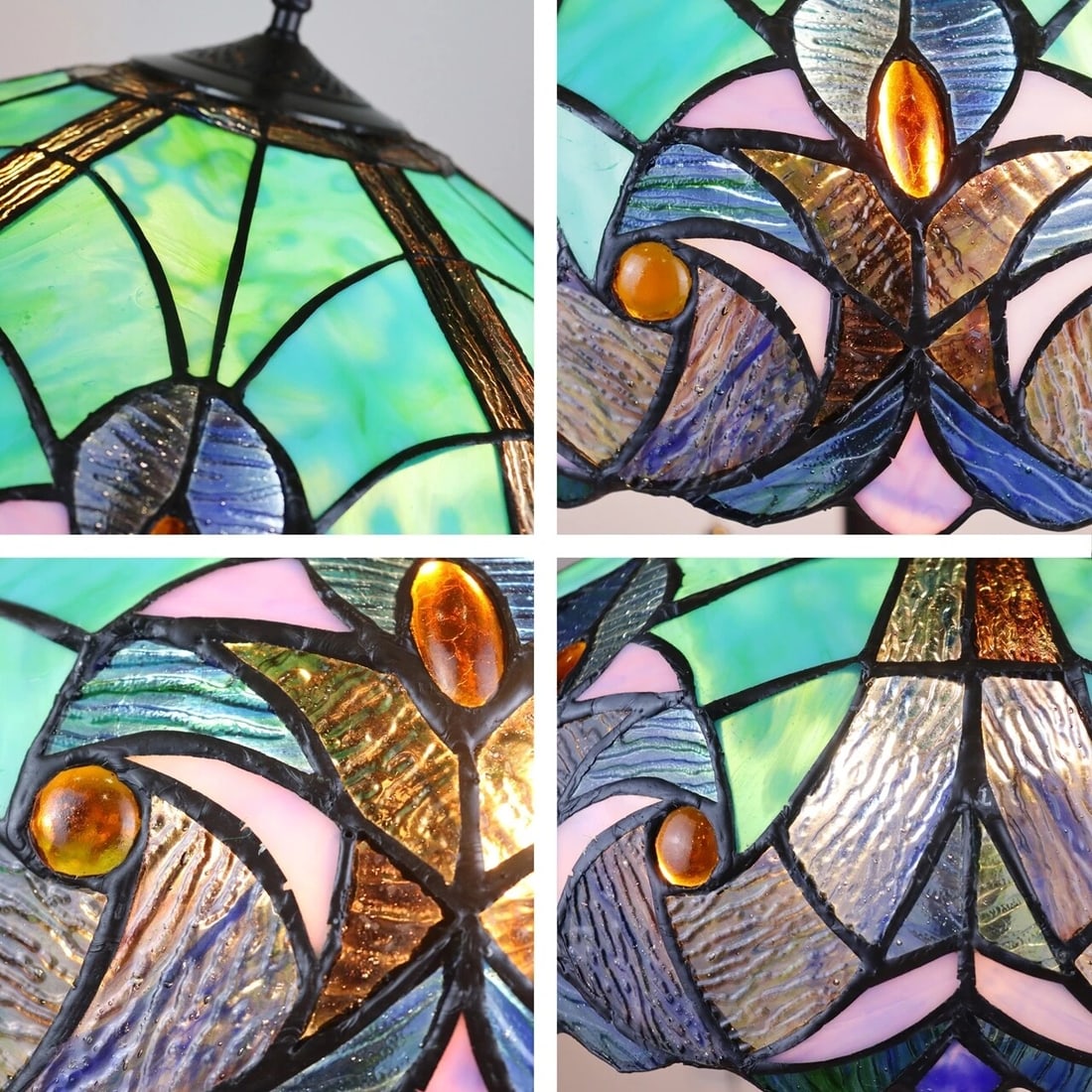 25.78" Stained Glass Table Lamp - 4