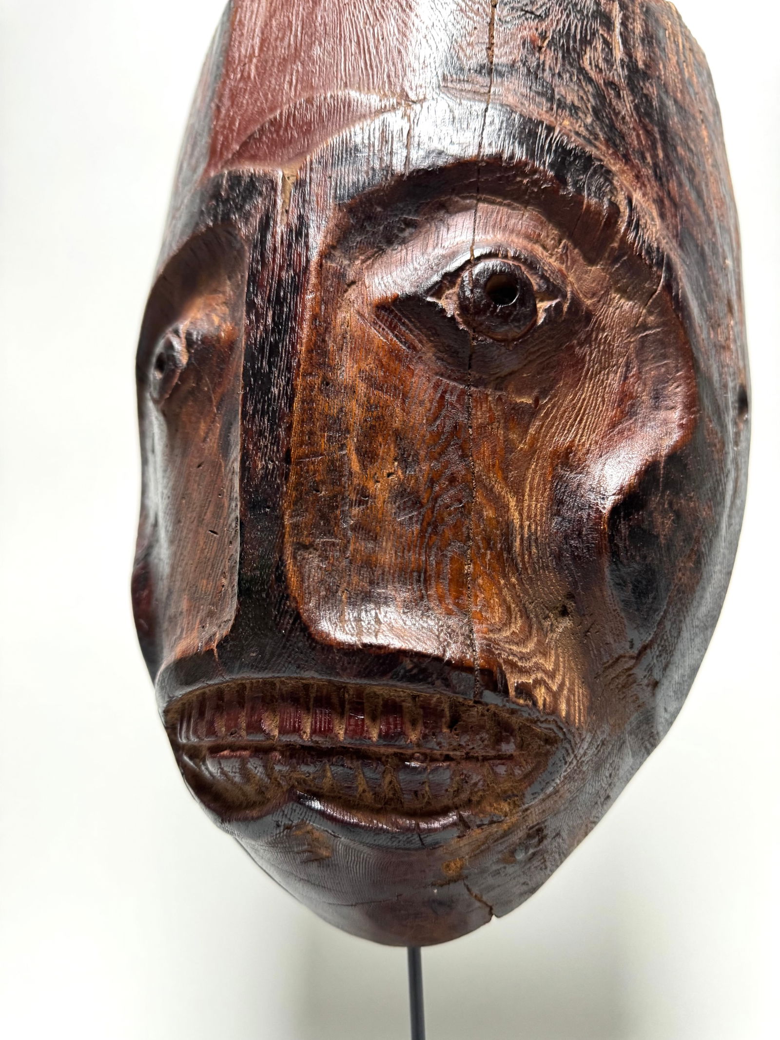 Old Inuit Eskimo Mask Alaska - 10
