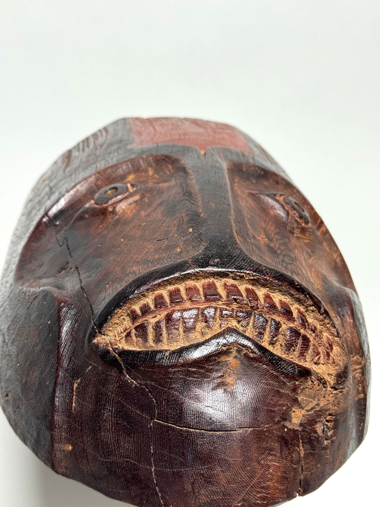 Old Inuit Eskimo Mask Alaska - 11