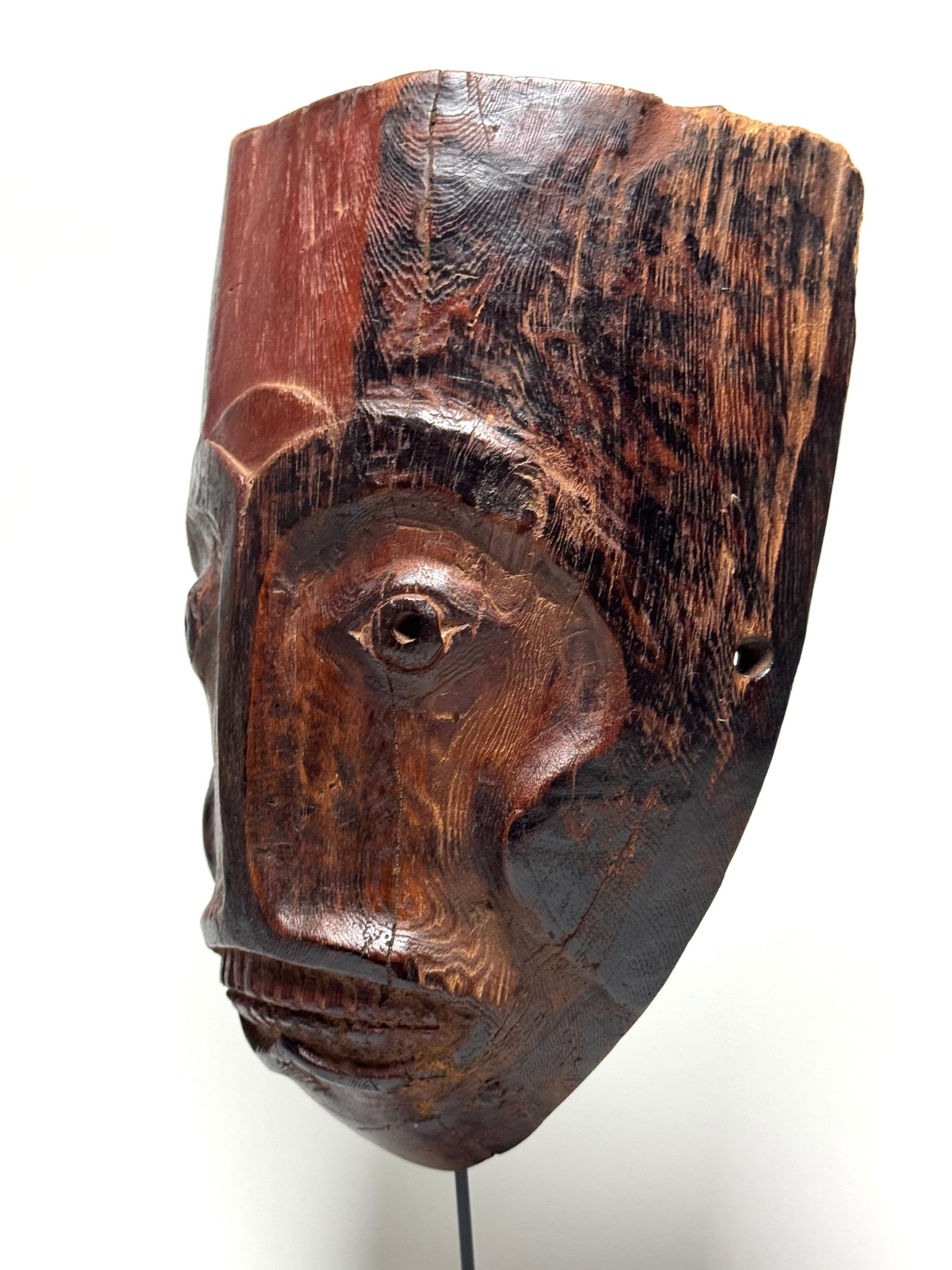 Old Inuit Eskimo Mask Alaska - 13