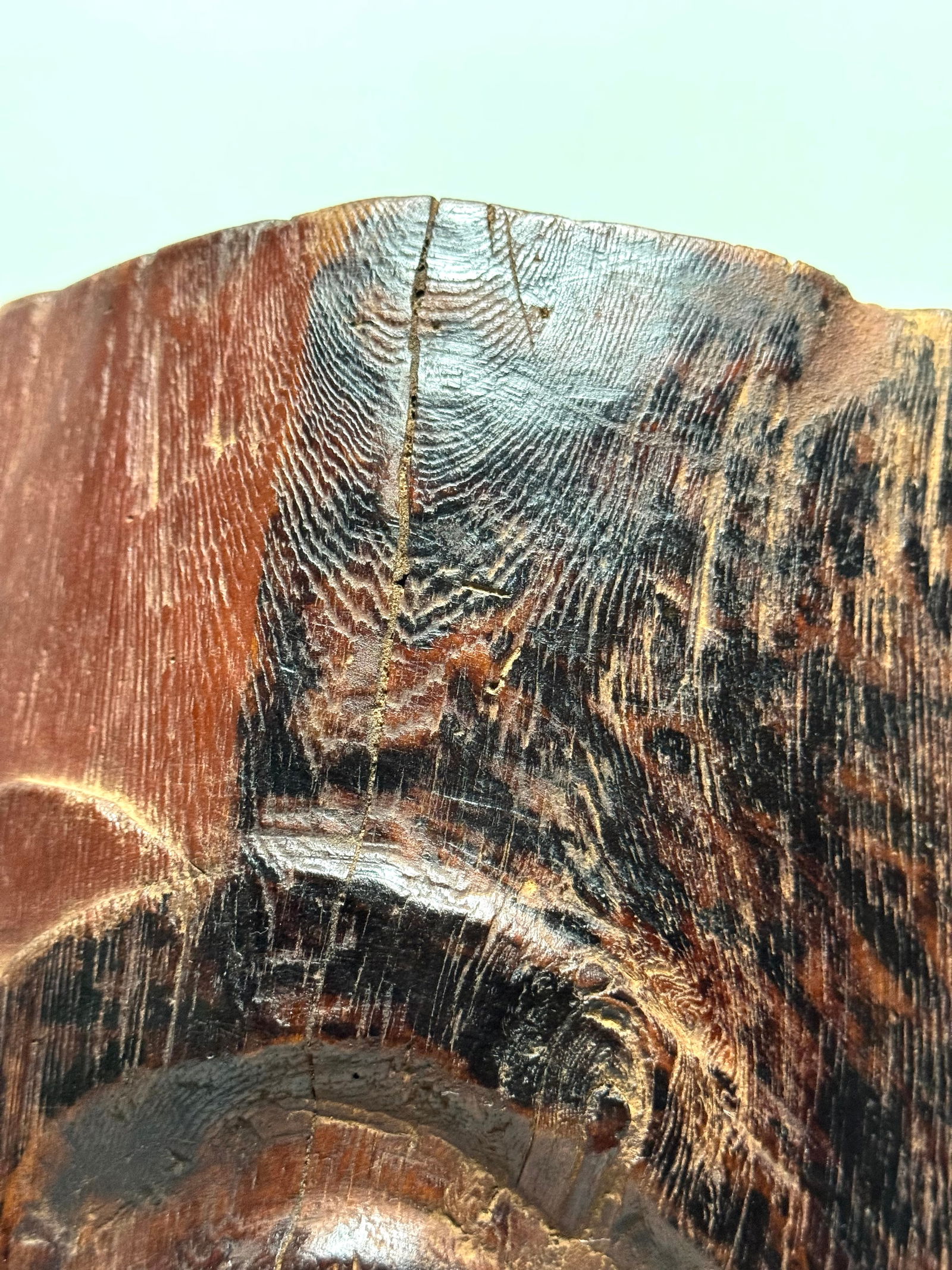 Old Inuit Eskimo Mask Alaska - 14