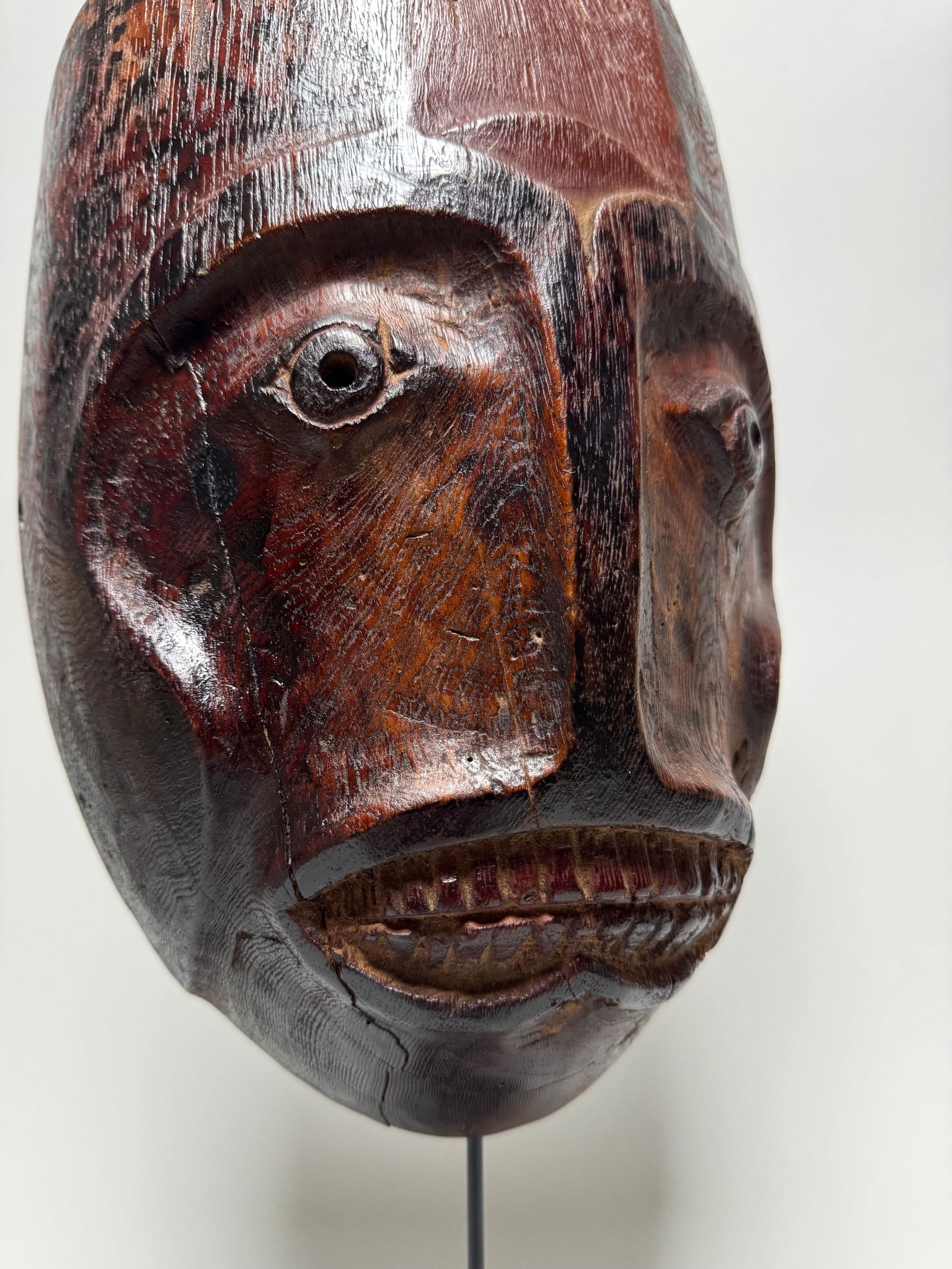 Old Inuit Eskimo Mask Alaska - 9
