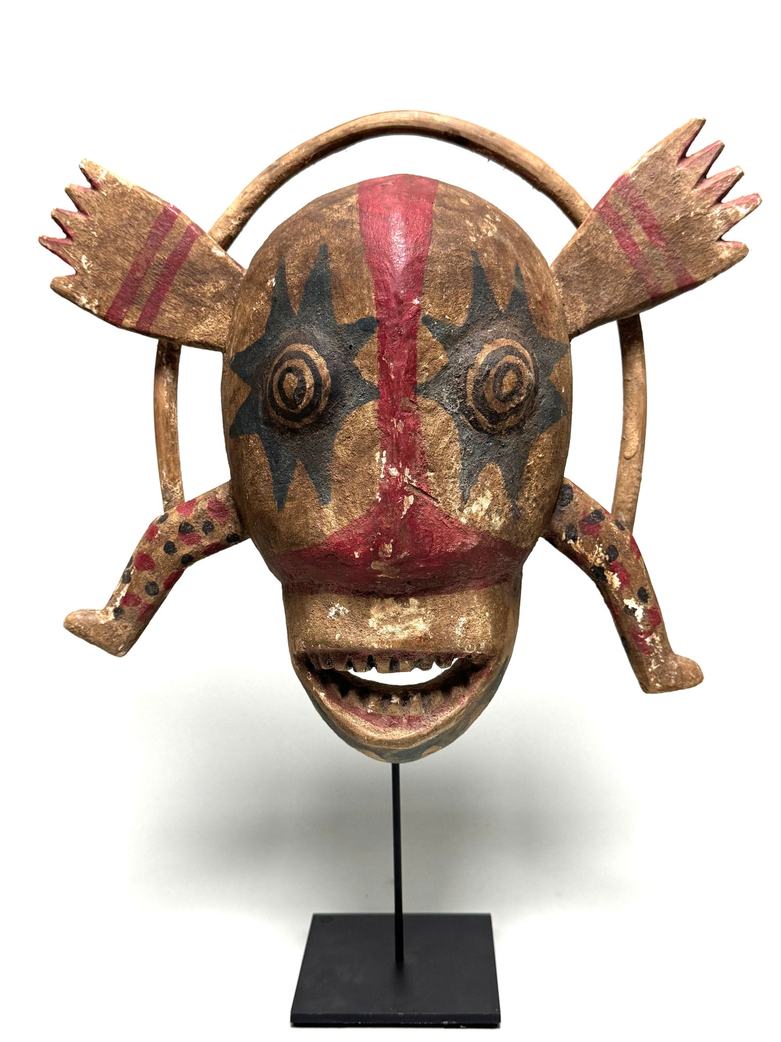 Inuit - Yua Mask made by the Yupik People who live on the West Coast of Alaska.: Title: Inuit - Yua Mask made by the Yupik People who live on the West Coast of Alaska. Description: Yua Mask made by the Yupik People who live on the West Coast of Alaska. are famous for their craftsm