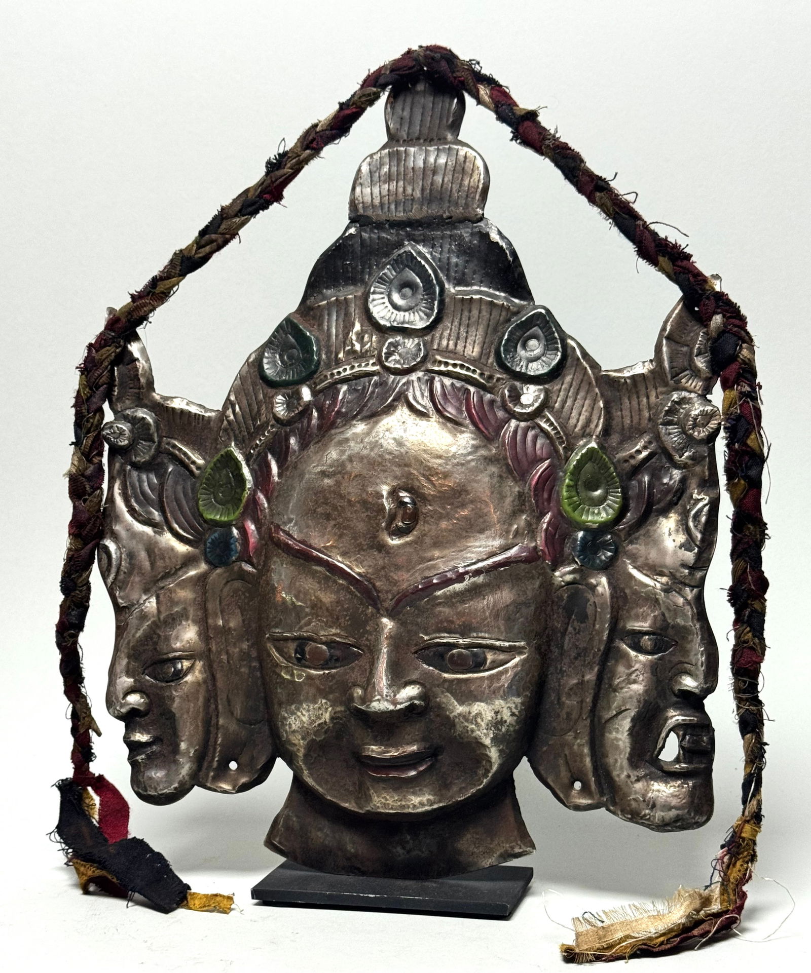 3-headed bodhisattva Buddha sculpture - 8