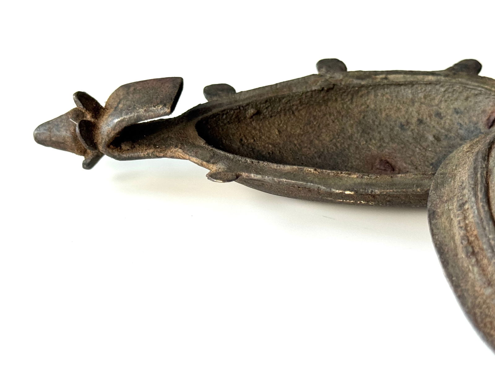 Antique Indian Bronze Ajal Kohl Container - 11