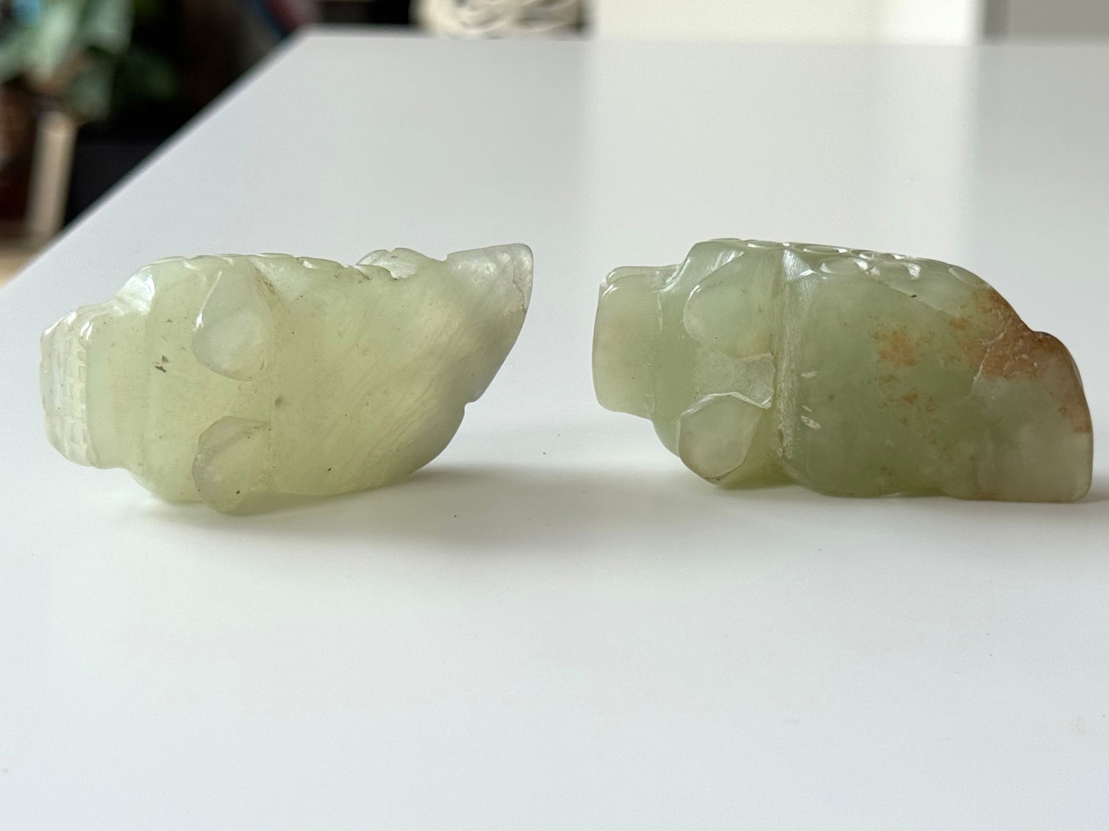 Jade pair Foo dogs - China - 13