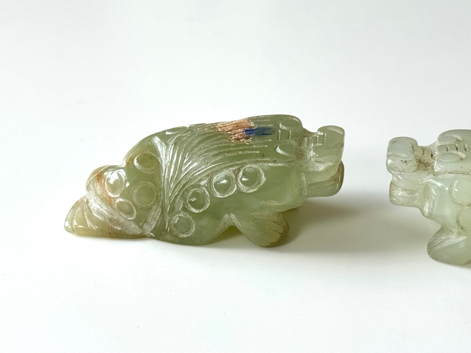 Jade pair Foo dogs - China - 3