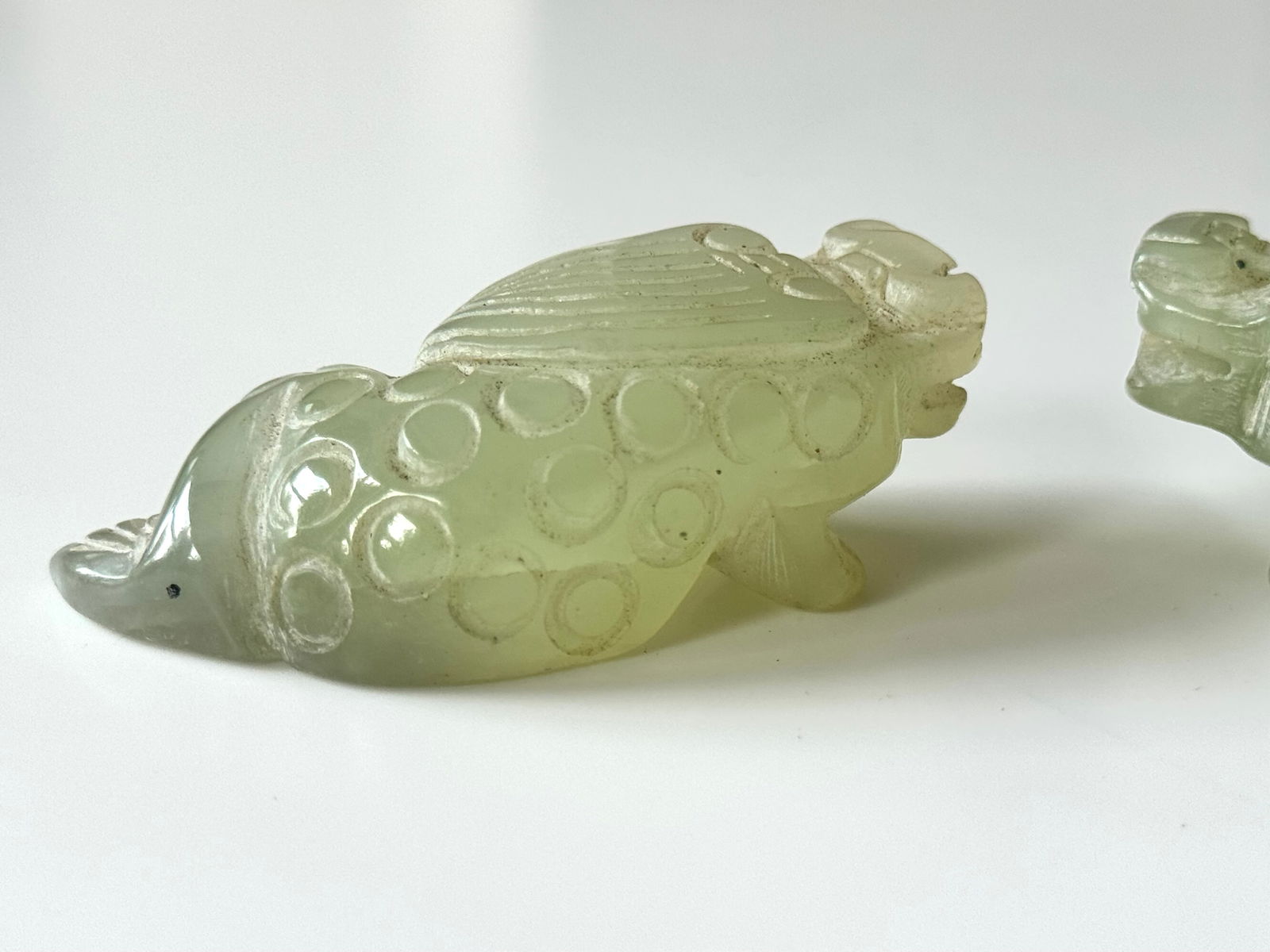 Jade pair Foo dogs - China - 8