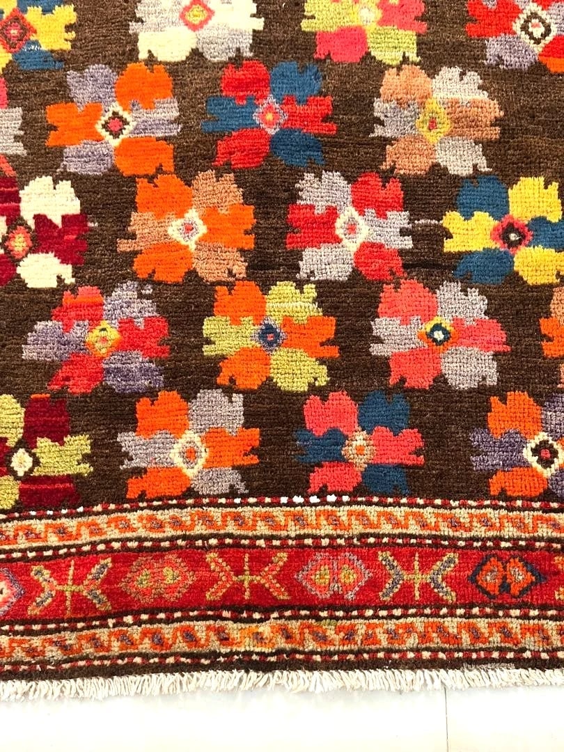 Hand Knotted Karabagh Tribal Wool Runner Caucasian Oriental Area Rug 5' x 11'6" - 8