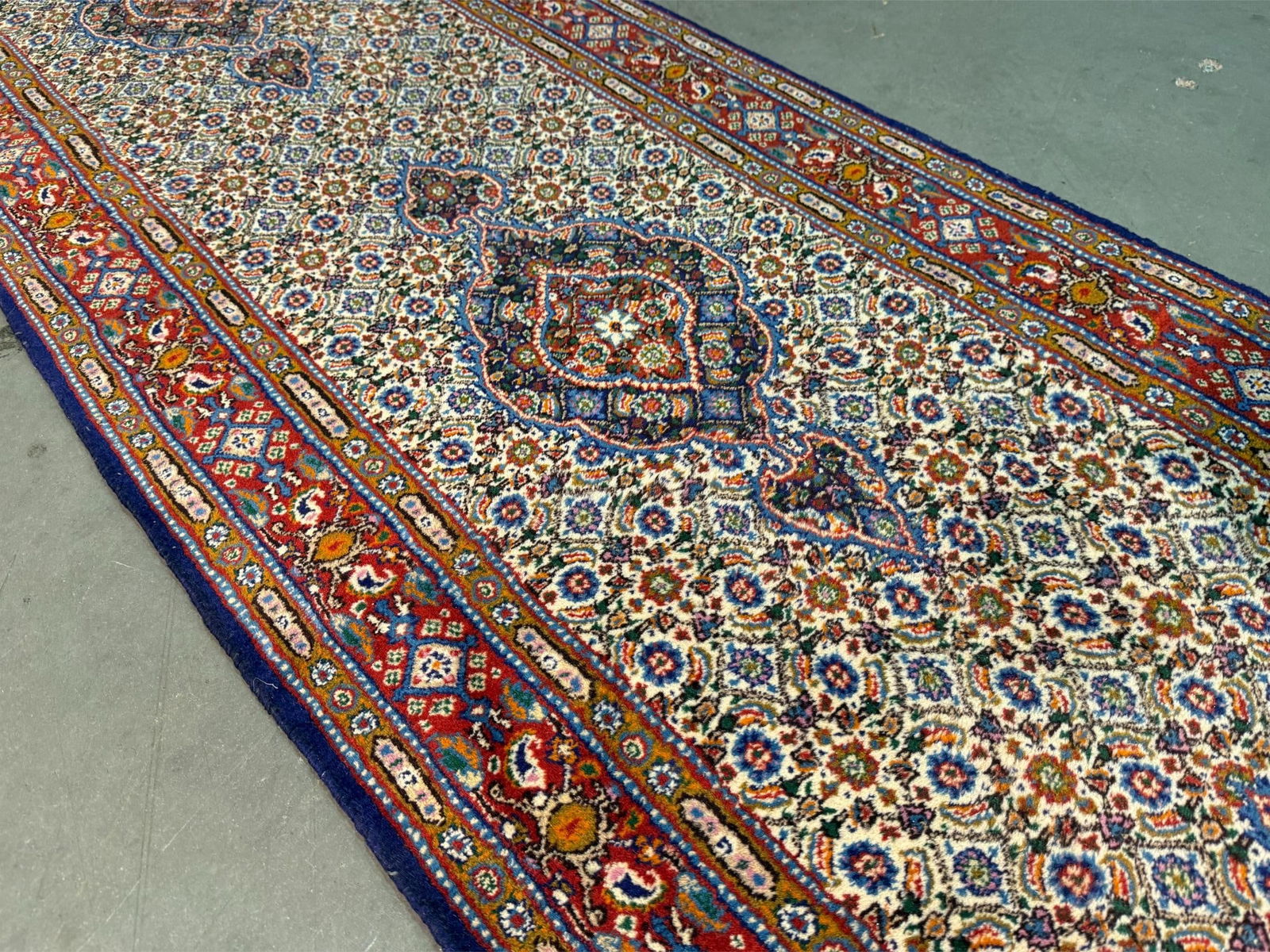 Fine Persian Tabriz Runner 2.7x15.8 - 4