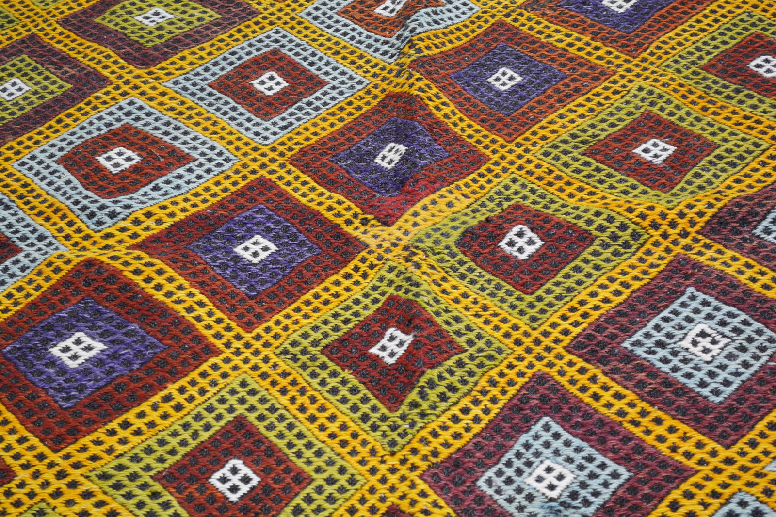 TURKISH FLATWEAVE WOOL RUG - 3