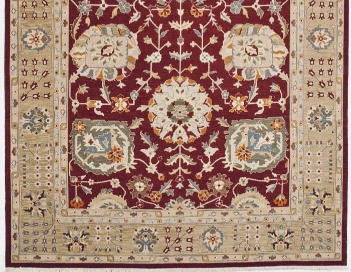 Hand Knotted Indo-Persian Traditional Red Wool Oriental Area Rug Carpet 12' x 15' - 3