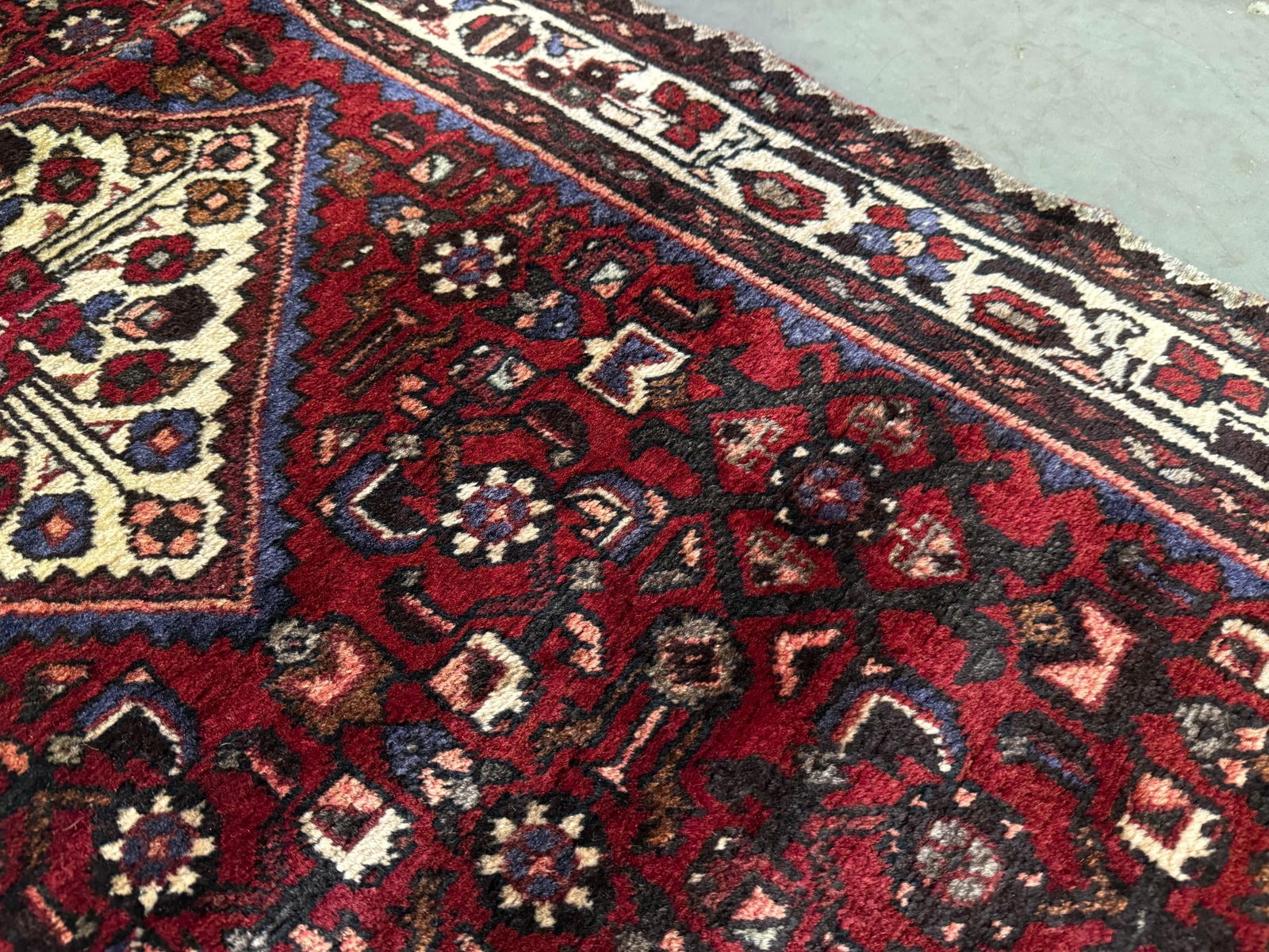 Persian Hamedan Runner 3.4x10 - 8