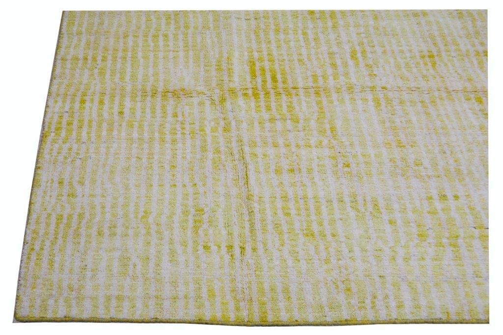 MOROCCAN HAND KNOTTED WOOL RUG - 4