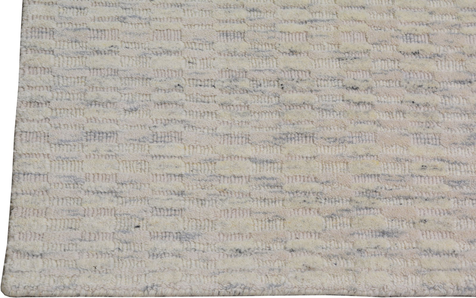 MOROCCAN HAND KNOTTED WOOL RUG - 4