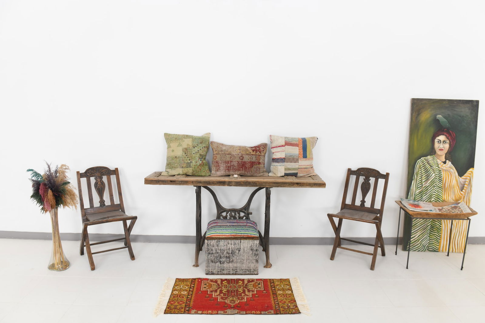 1'8'' x 3'1'' Turkish Handmade Kilim Rug - 24137 - 2