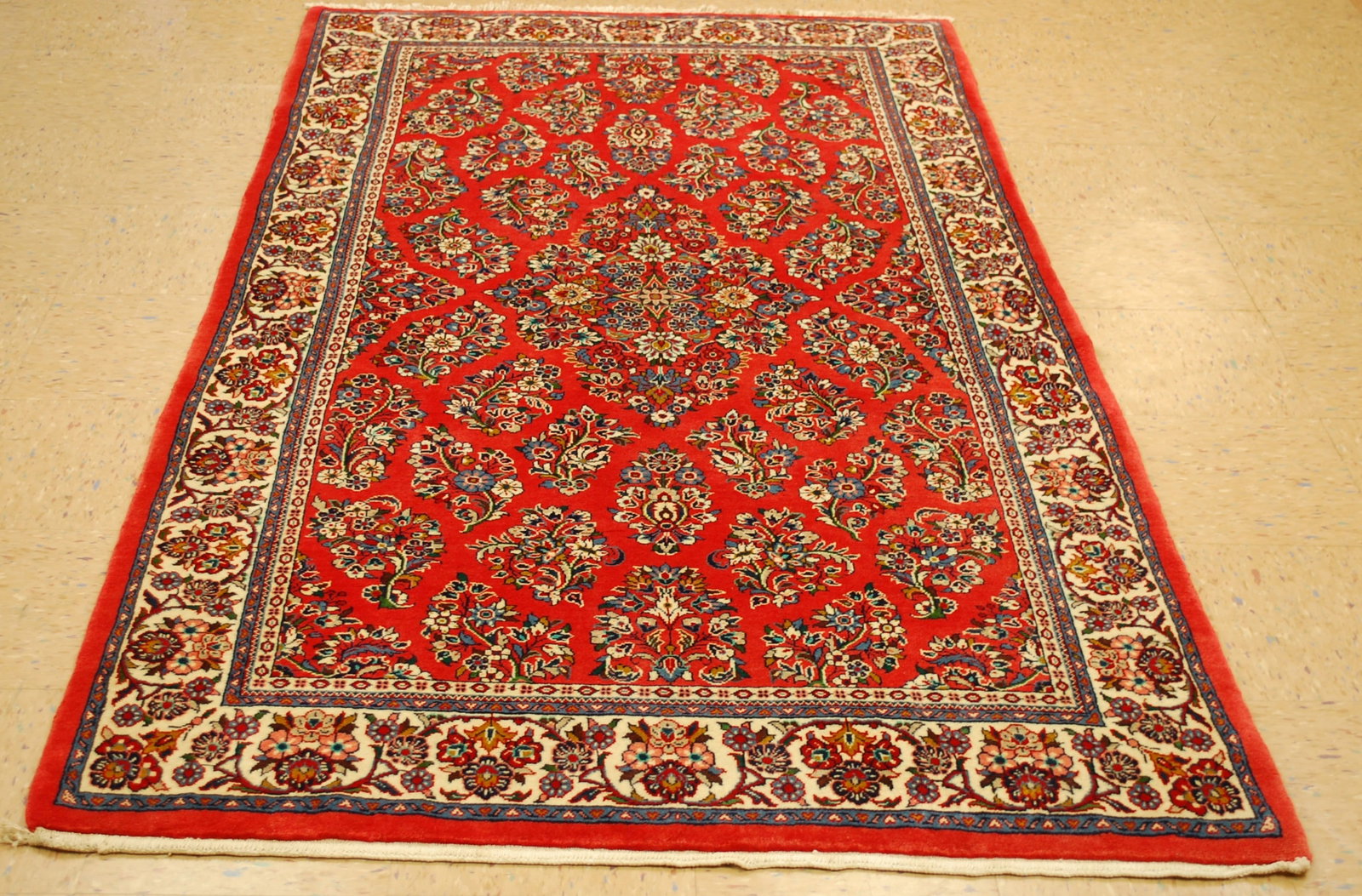 PERSIAN SARUK RUG 4'5" x 7' 8" (1 of 10)