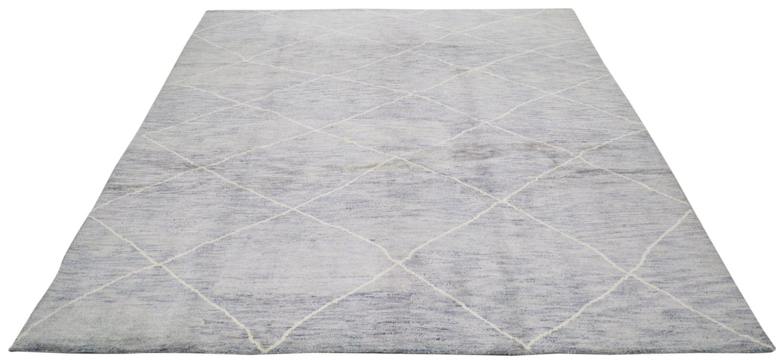 MOROCCAN HAND KNOTTED WOOL RUG - 2