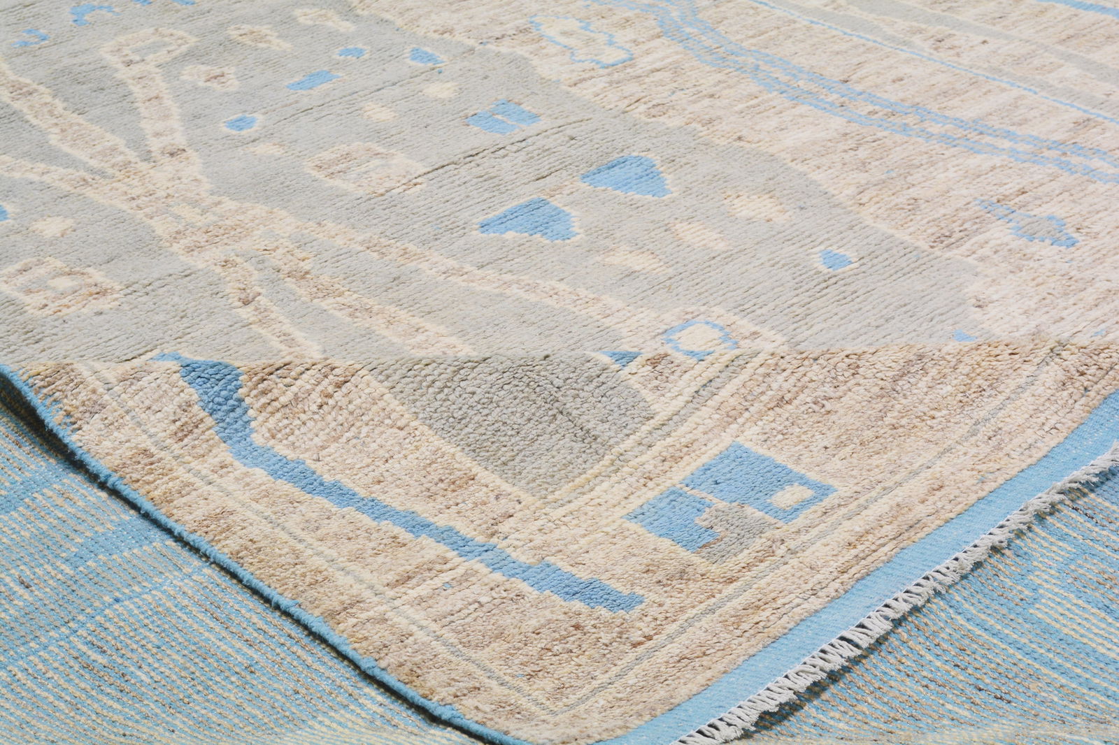 PAKISTANI HAND KNOTTED WOOL RUG - 6