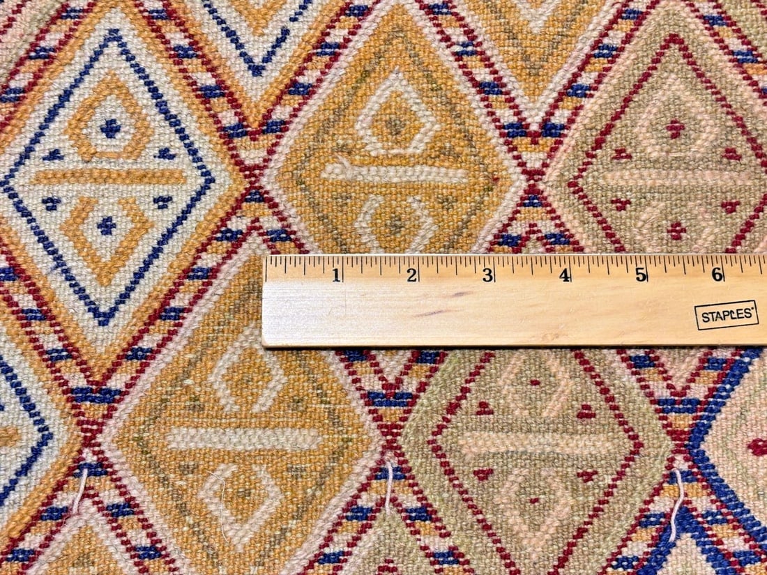 Hand-Knotted Balouch Tribal Wool Geometric Afghan Oriental Area Rug 4'1" x 6'10" - 8