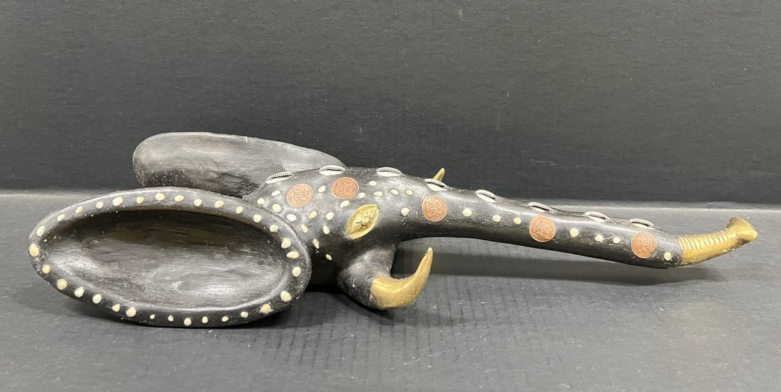 Babanki Elephant Mask with Embedded Coins - 6