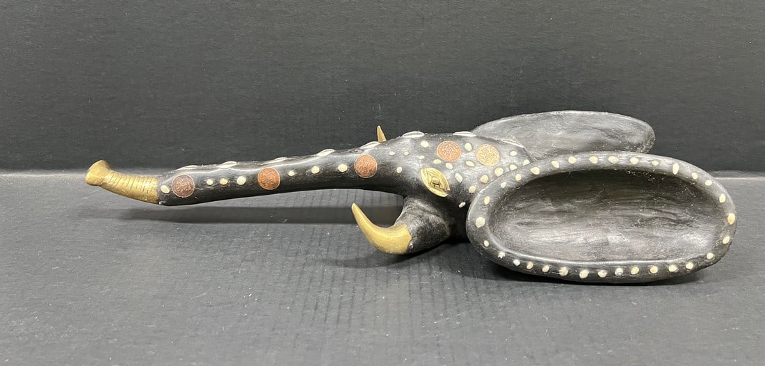 Babanki Elephant Mask with Embedded Coins - 7