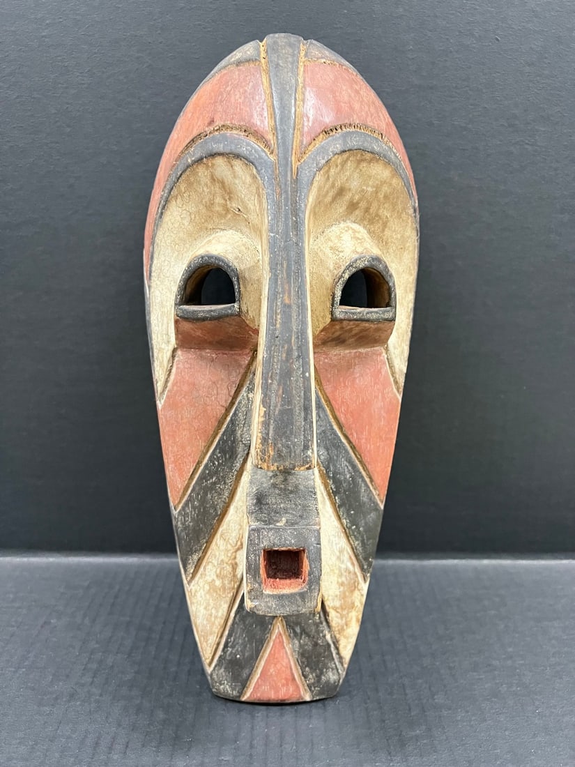 Songye Mask: Title: Songye Mask Description: African Tribal Art Songye Mask Date/Period: Late 20th Century Materials: Wood Size: 14.5" h x 7" w Reserve: $200.00 Shipping:Domestic: Flat-rate of