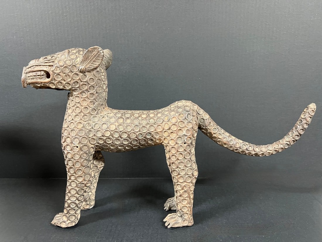 Bronze Leopard Sculpture - 10