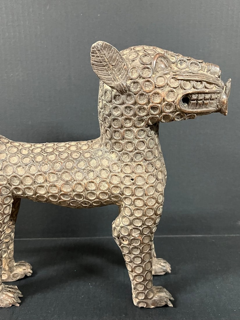 Bronze Leopard Sculpture - 2
