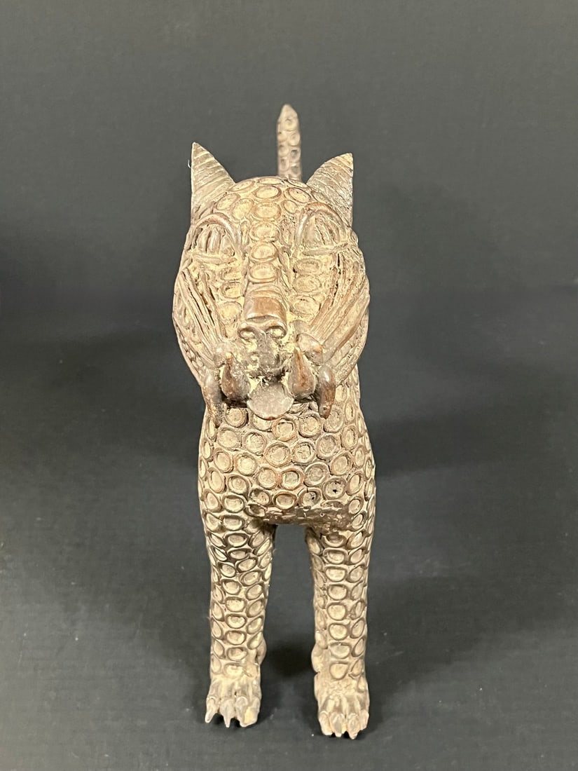 Bronze Leopard Sculpture - 4