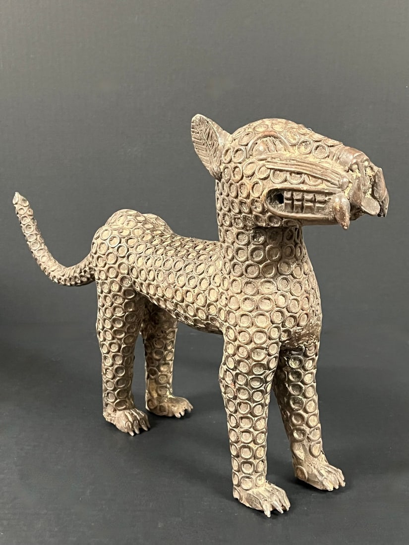 Bronze Leopard Sculpture - 6