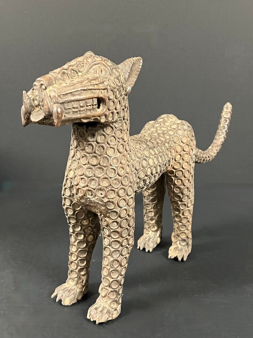 Bronze Leopard Sculpture - 7