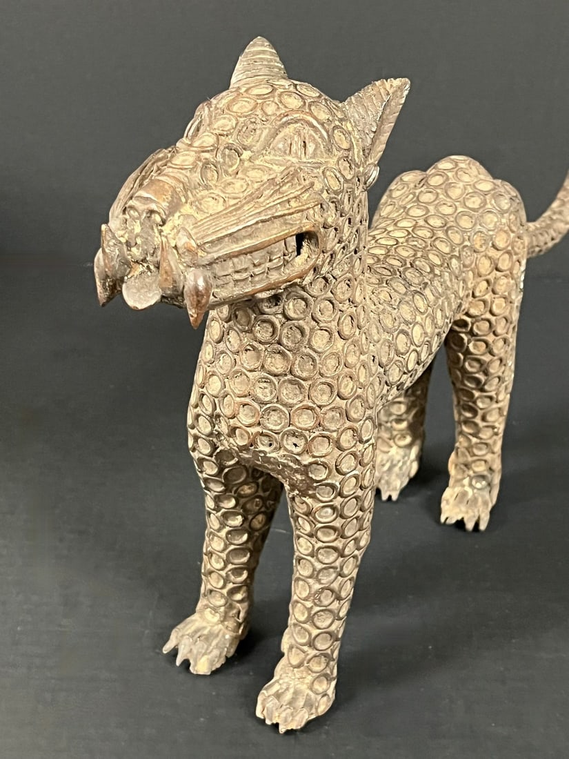 Bronze Leopard Sculpture - 8