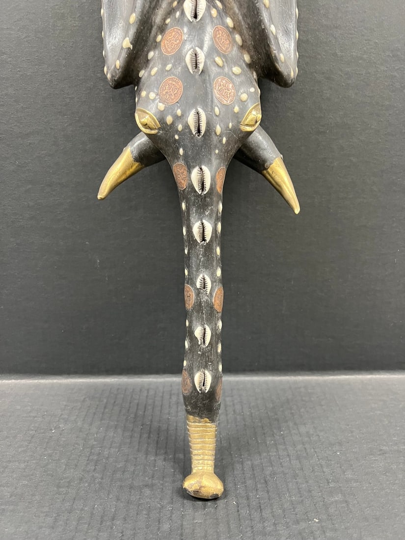 Babanki Elephant Mask with Embedded Coins - 3