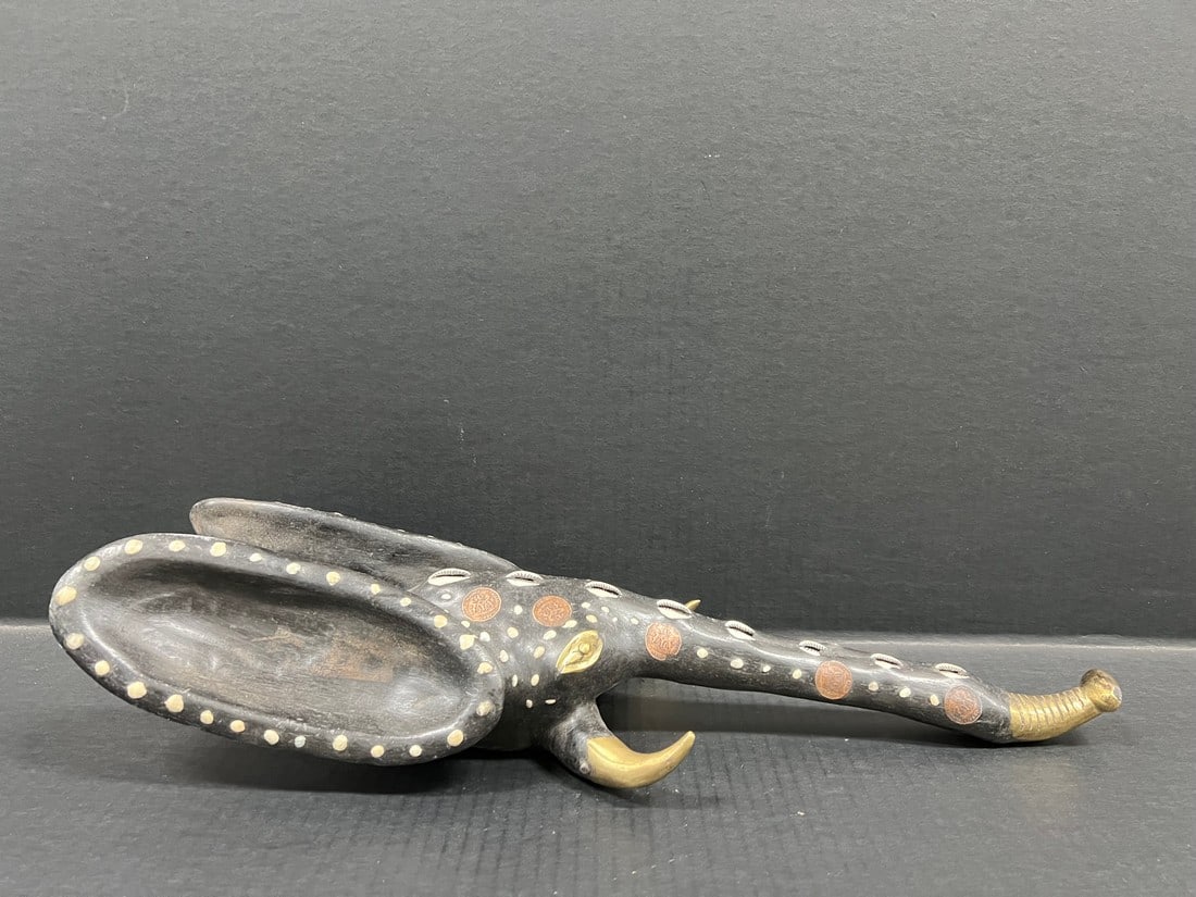 Babanki Elephant Mask with Embedded Coins - 6