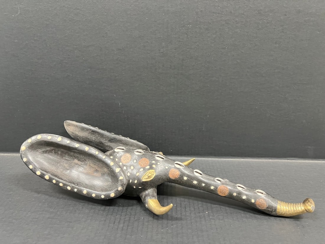 Babanki Elephant Mask with Embedded Coins - 7