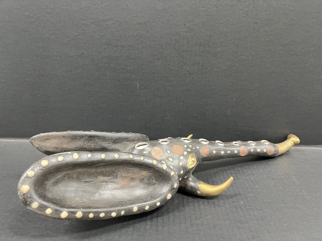 Babanki Elephant Mask with Embedded Coins - 8