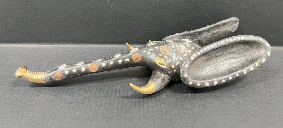 Babanki Elephant Mask with Embedded Coins - 9