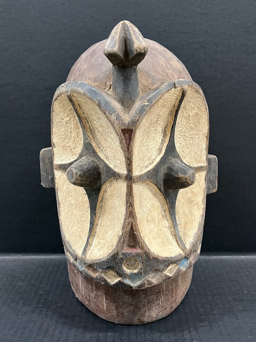 Bembe Mask: Title: Bembe Mask Description: African Tribal Art Bembe Mask Date/Period: Late 20th Century Materials: Wood Size: 12.5" h x 8.5" w Reserve: $400.00 Shipping: Domestic: Flat-rate of $40.00