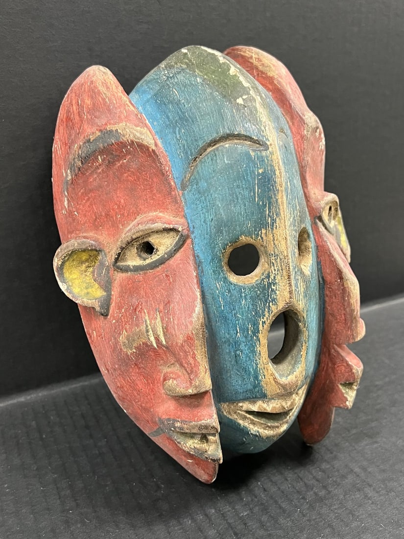 Triple Face Bulu Monkey Mask - 2