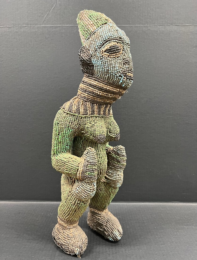 Large Bamileke Beaded Statue - 5